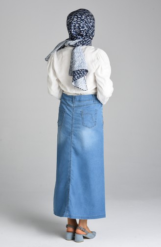 Denim Blue Skirt 2168-01