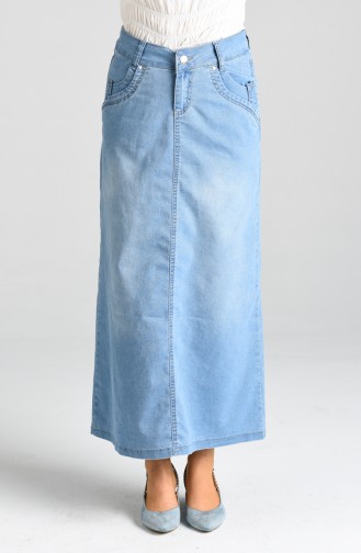 تنورة أزرق جينز 2322-01