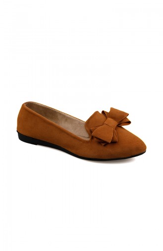 Tobacco Brown Woman Flat Shoe 0126-10