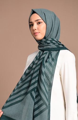 Dark Green Shawl 1203-04