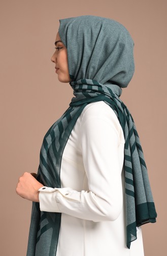 Dark Green Shawl 1203-04