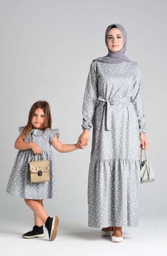 Robe Hijab Gris 4603-04