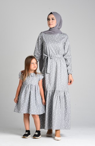 Robe Hijab Gris 4603-04