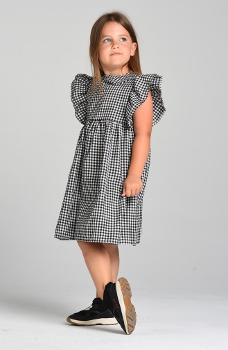 Plaid Children s Dress 4606-03 Black 4606-03