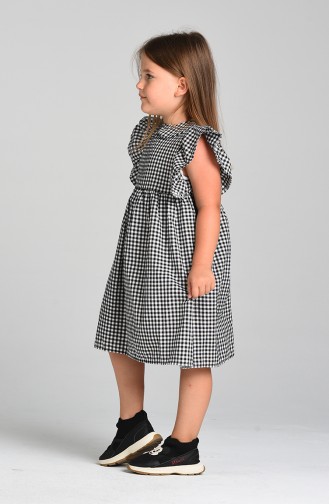 Plaid Children s Dress 4606-03 Black 4606-03