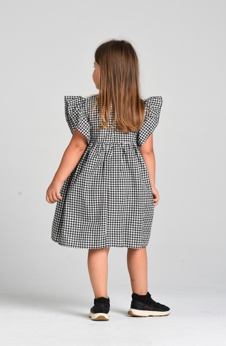 Plaid Children s Dress 4606-03 Black 4606-03