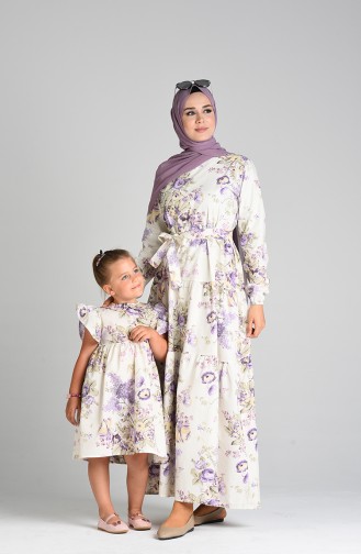 Robe Hijab Ecru 4633-01