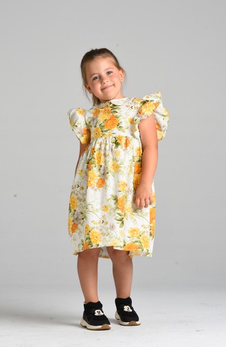 Ecru Children`s Dress 4636-01