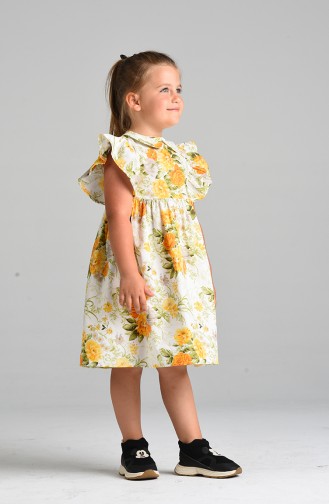 Ecru Children`s Dress 4636-01