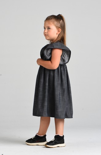 Plain Children s Dress 4638-01 Smoked 4638-01