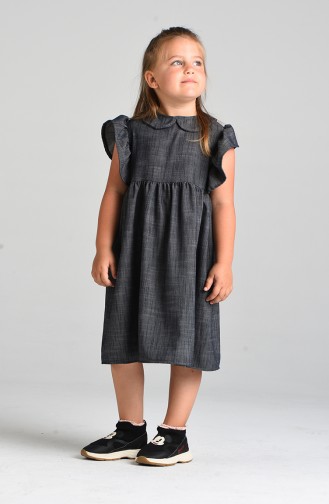 Plain Children s Dress 4638-01 Smoked 4638-01