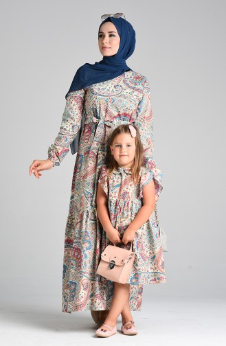 Robe Hijab Turquoise 4646-01