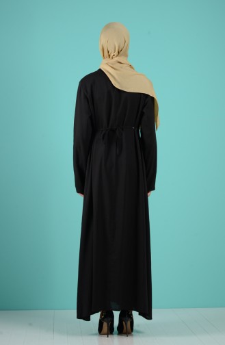 Cotton Pocket Dress 6565-03 Black 6565-03