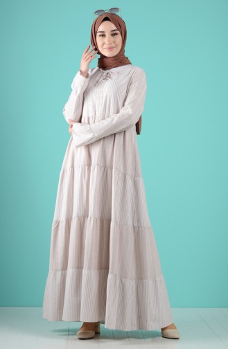 Robe Hijab Beige 8063-06