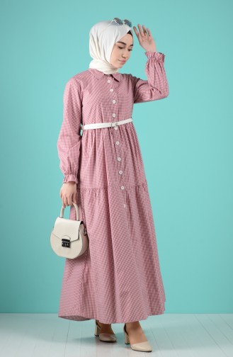Robe Hijab Bordeaux 8077A-02