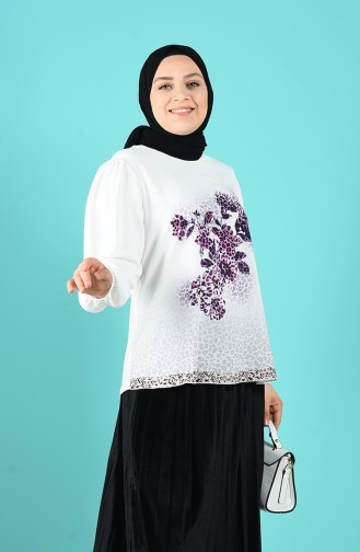 Weiß Bluse 0277-02