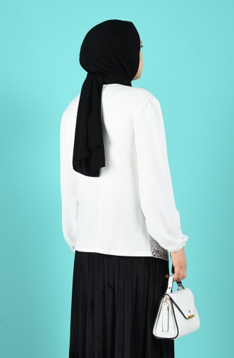 Weiß Bluse 0277-02