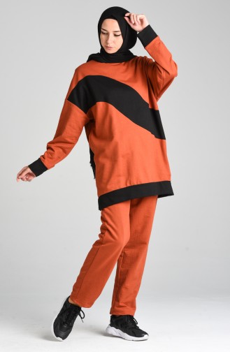 Brick Red Tracksuit 0796-05