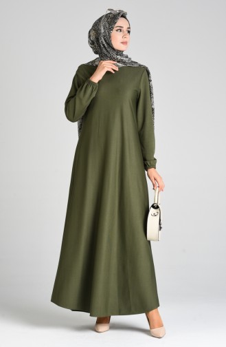 Khaki Hijab Kleider 1907-05