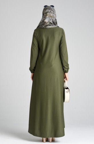 Khaki Hijab-Abendkleider 1907-05