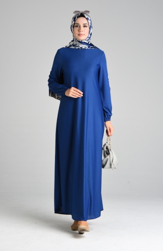 Elastic Sleeve Dress 1907-09 Indigo 1907-09