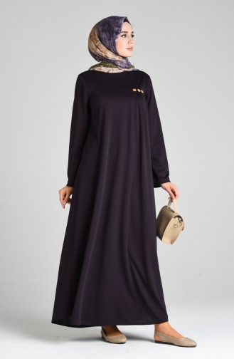 Robe Hijab Pourpre Foncé 1908-01