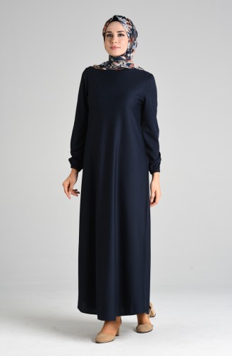 Habillé Hijab Bleu Marine 1907-11