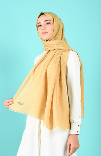 Karaca Desenli Capri Şal 90683-04 Gold