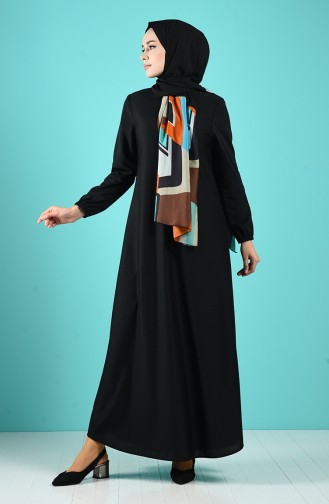 فساتين سهرة بتصميم اسلامي أسود 1907-02