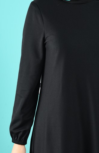 Elastic Sleeve Dress 1907-02 Black 1907-02