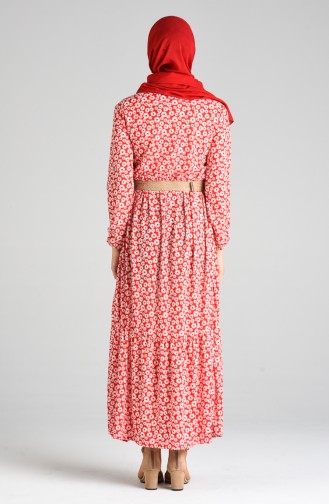 Robe Hijab Rouge 0376-04