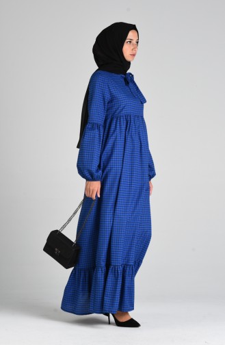 Blau Hijab Kleider 1395-02