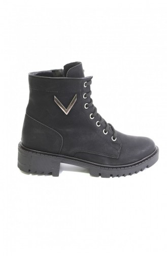 Black Boots-booties 4749