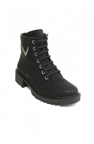Black Boots-booties 4749