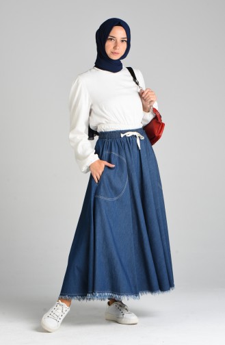 Navy Blue Skirt 4051-02