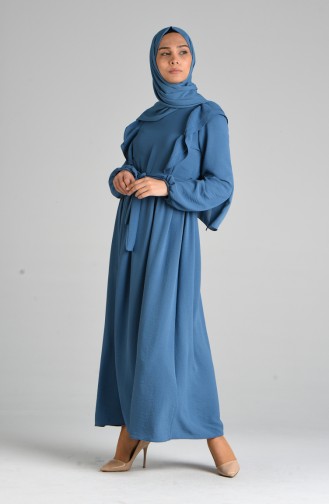 Indigo Hijab Kleider 0918-01