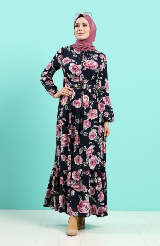 Koralle Hijab Kleider 4542-02