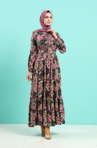 Koralle Hijab Kleider 4543-02