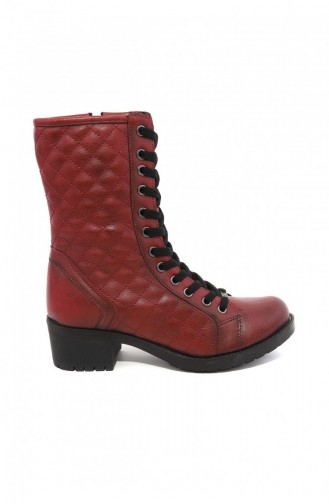 Claret Red Boots-booties 4634