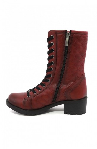 Claret Red Boots-booties 4634