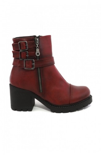 Claret Red Boots-booties 4639