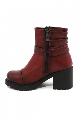Claret Red Boots-booties 4639