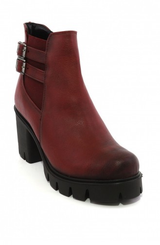 Claret Red Boots-booties 4647