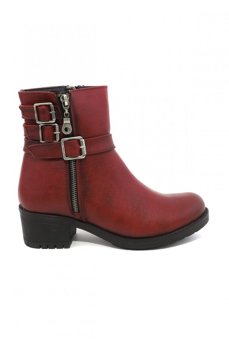 letoon 8240 bordo hakiki deri kadin bot