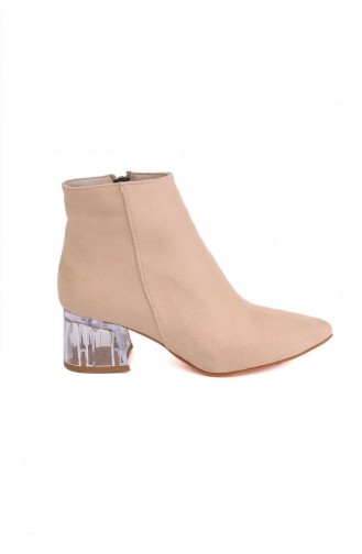 Beige Bot-bootie 4800