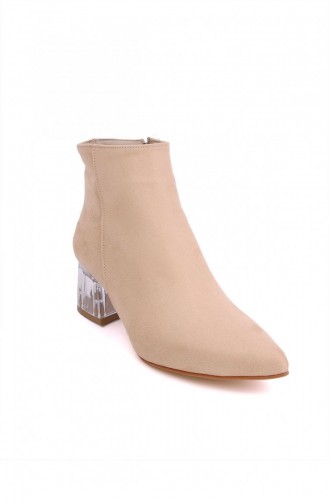 Beige Bot-bootie 4800
