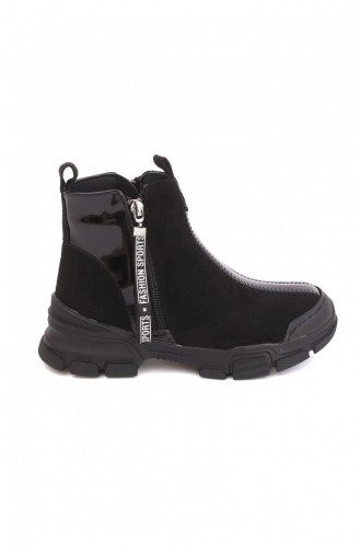 Black Boots-booties 4743