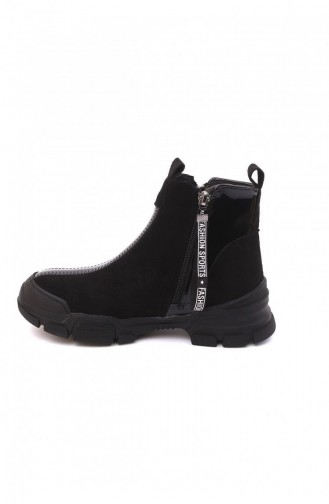 Black Boots-booties 4743