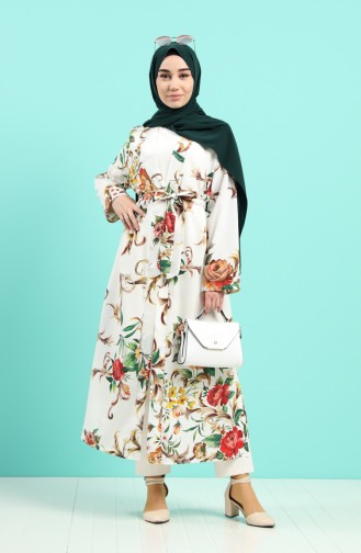 Ecru Abaya 8252-01