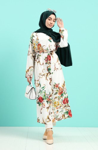 Ecru Abaya 8252-01